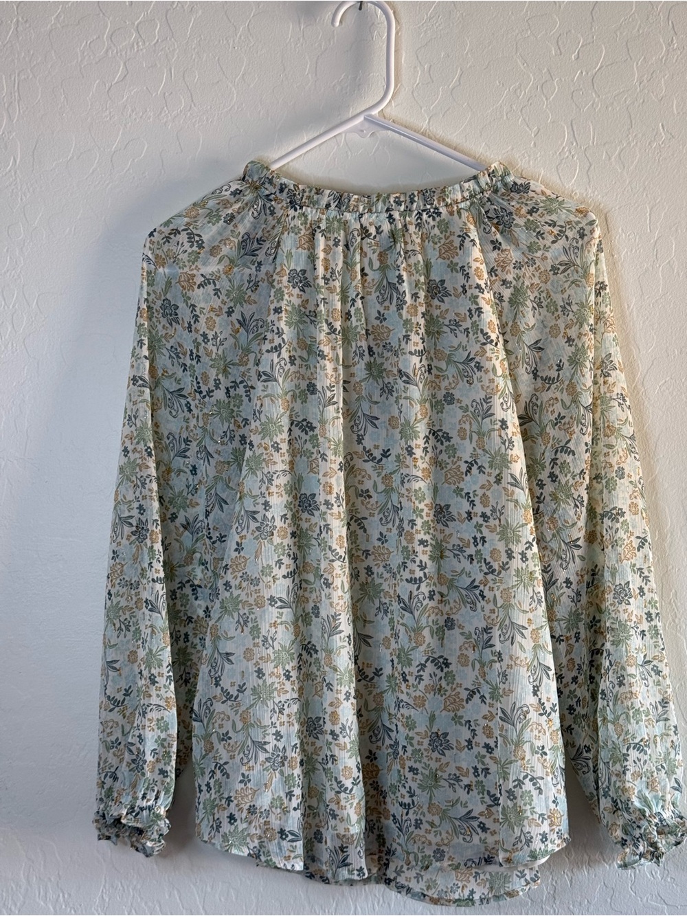Style & Co. Floral Blouse Large NWT - Picture 3 of 3